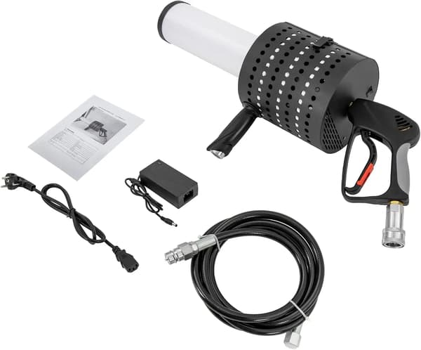 Konfetti Maskine, LED Belysning, Manuel Kontrol,sort