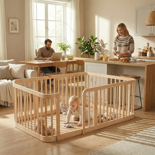 Spädbarnsskydd, Multifunktionell Design, Säkerhetsfunktioner Inkluderade,VIT