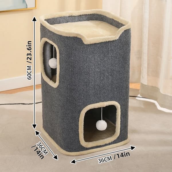 Kattehus, Multi-niveau Design, Interaktive Funktioner,GRÅ