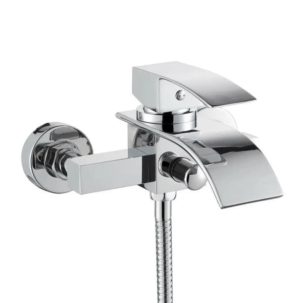 Duschhandduschset, Vattenfall Design, Lätt Temperaturkontroll,Krom