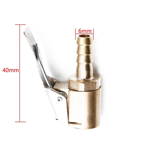 Bil Luft Chuck, Messing Konstruktion, Snabbkoppling,1st, 6mm