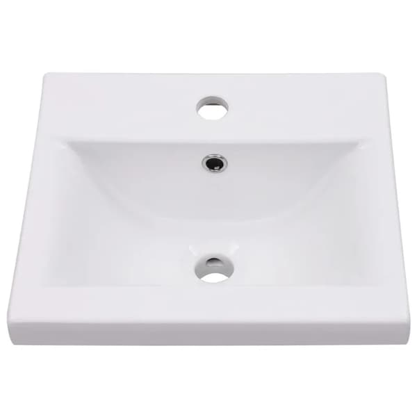 Vaskeskål, Keramisk Materiale, Pladsbesparende Design,HVID