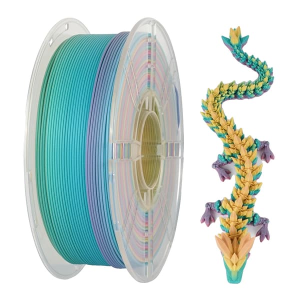 3D-printer filament, 1,75 mm diameter, blank finish,1kg Mat Rainbow