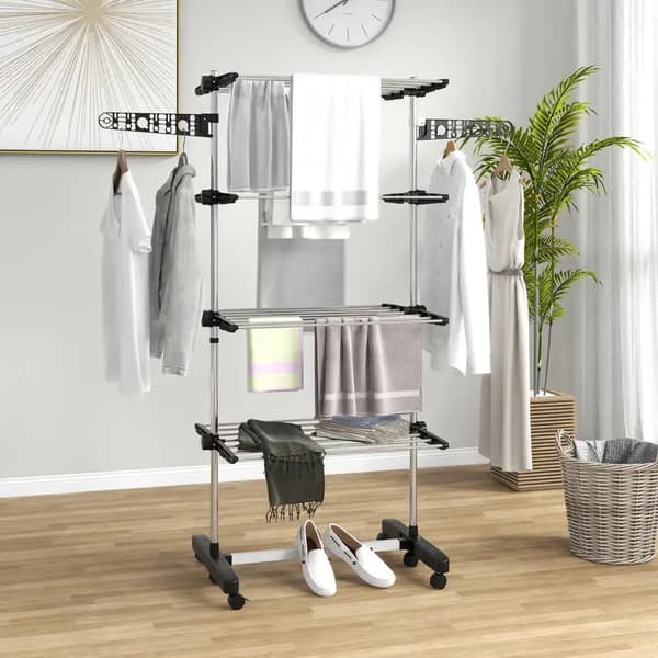 Tørrerack, Foldbart, Justerbare Niveauer,T1003-01-09887