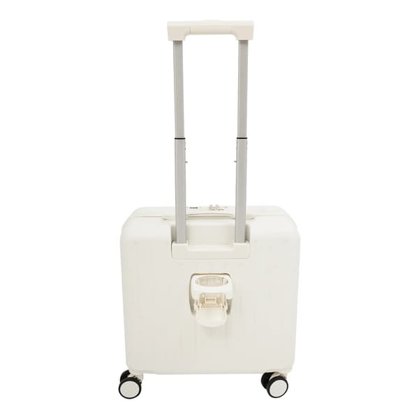 Håndbagage, holdbart ABS-materiale, USB-opladningsport,HVID