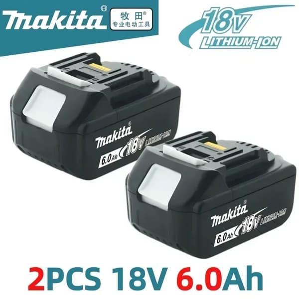 Litiumjonbatteri, 6000mAh kapacitet, avancerade skyddsfunktioner, 2PCS 6.0Ah