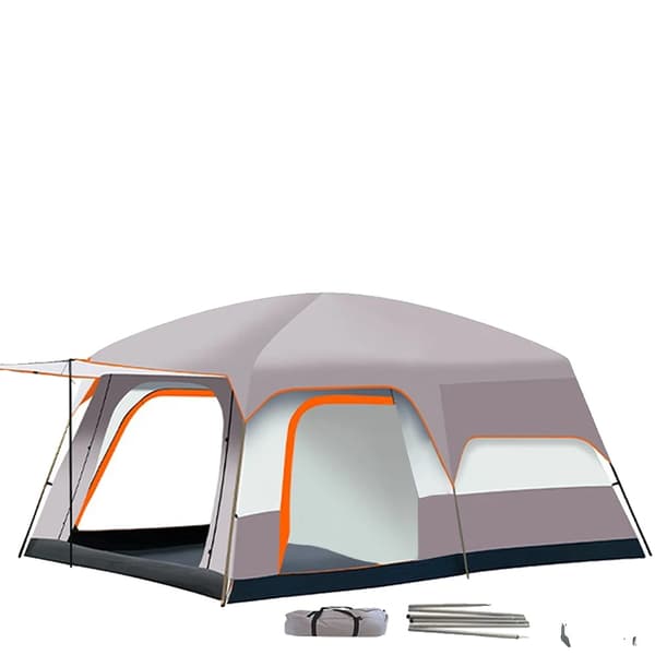 Camping telt, fire-sæson design, ventileret og rummelig,A
