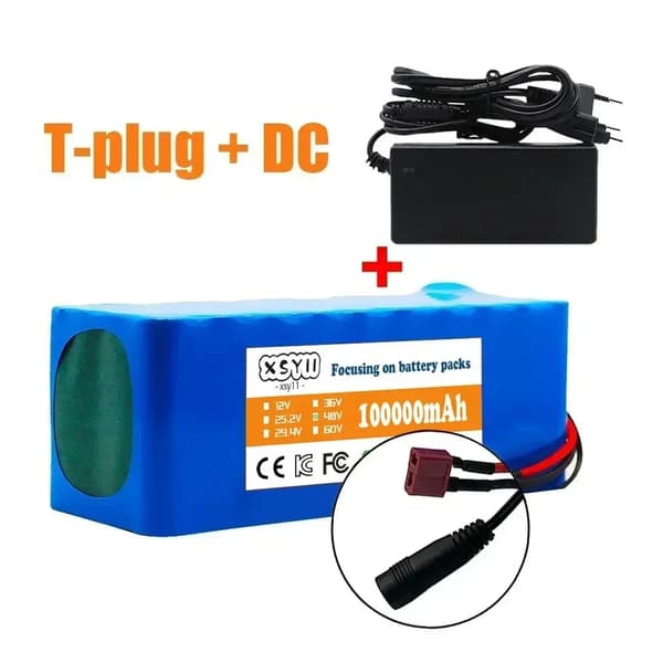 Litiumjonbatteripack, 100Ah kapacitet, 48V spänning, T-Plugg DC