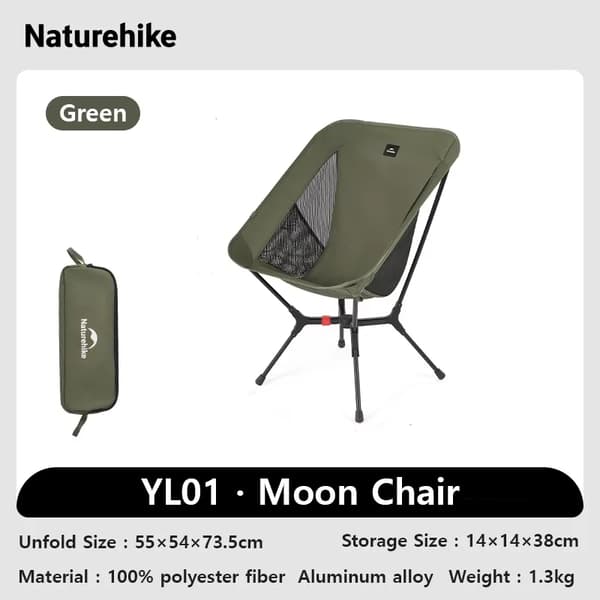 Fällstol, Lättviktsdesign, Hållbar Konstruktion,Grön - Liten