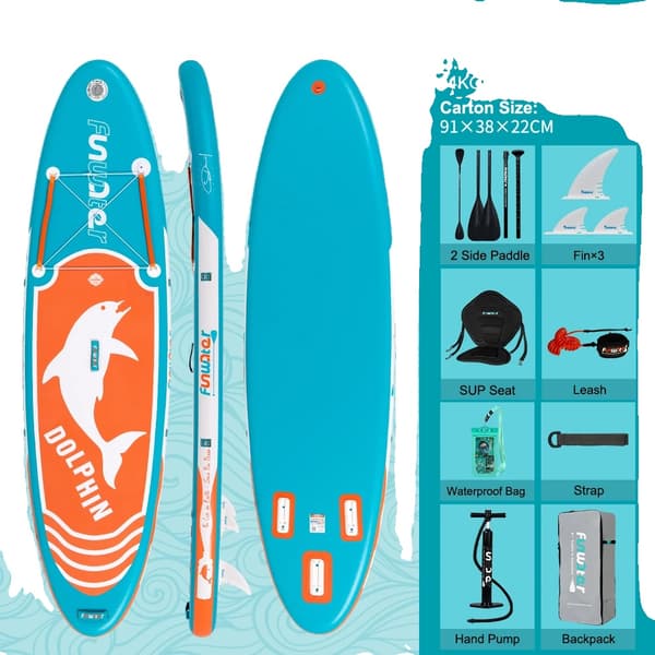 Paddle Board, Kajak Kompatibilitet, Hållbart PVC Material,SUPFW08C