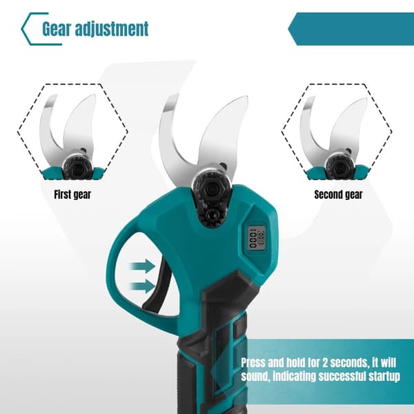 Beskærersaks, Børsteløs Motor, Ergonomisk Design,2 Batteri