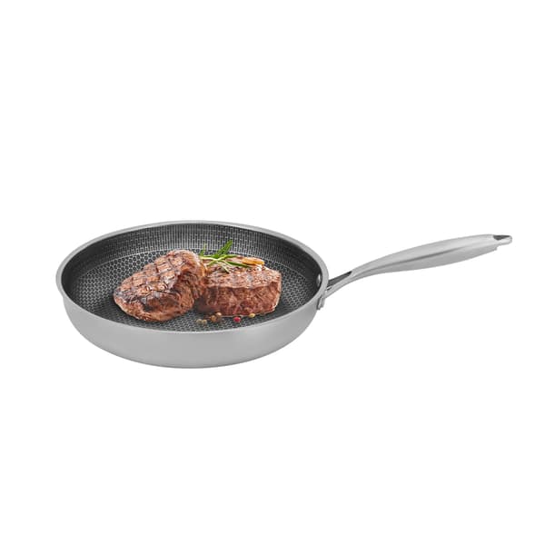 Stegepande, Rustfrit Stål Konstruktion, Jævn Varmefordeling,sort, 32cm