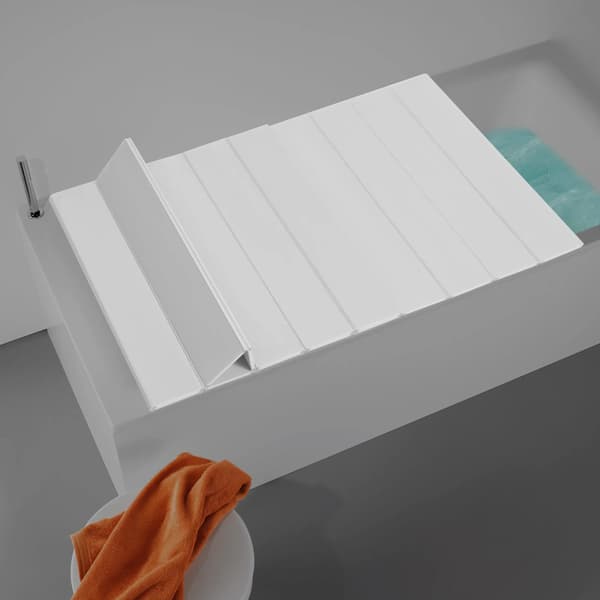 Badekar Dæksel, 160cm x 70cm, Foldbart Design, PVC Materiale, Rektangulær Form, Belastningsevne: 5kg