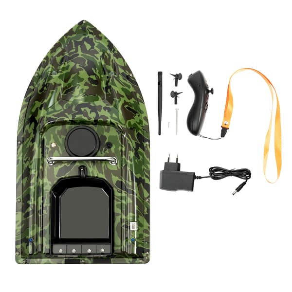 Fiskebåt, Fjärrkontroll, Hållbar Design,svart
