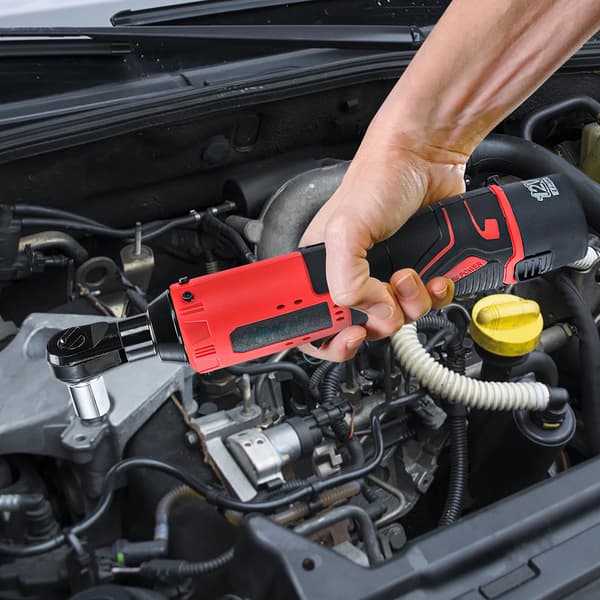 Slagnøgle, 12V Motor, 60 N·m Moment,Med 2×Batteri