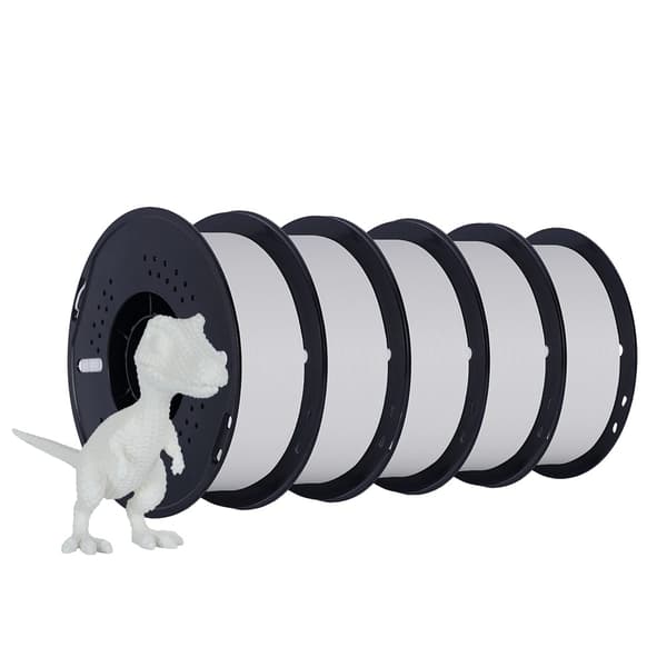 3D Filament, Bulk 5kg Spoler, Alsidig Materialevalg,5KG HS-PLA Hvid
