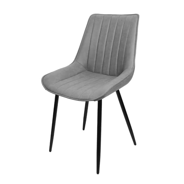 Matstol, Ergonomisk Design, Hållbar Metallram,LJUSGRÅ