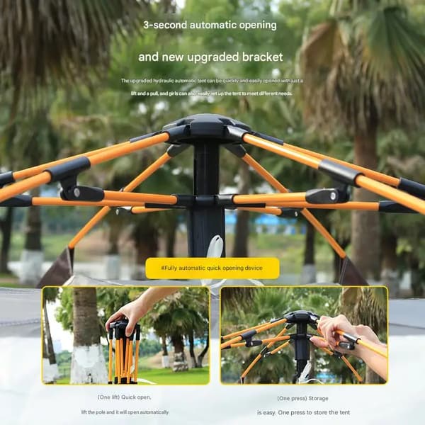 Utomhus Campingtält, Automatisk Pop-Up, Vattentät Design,Tält