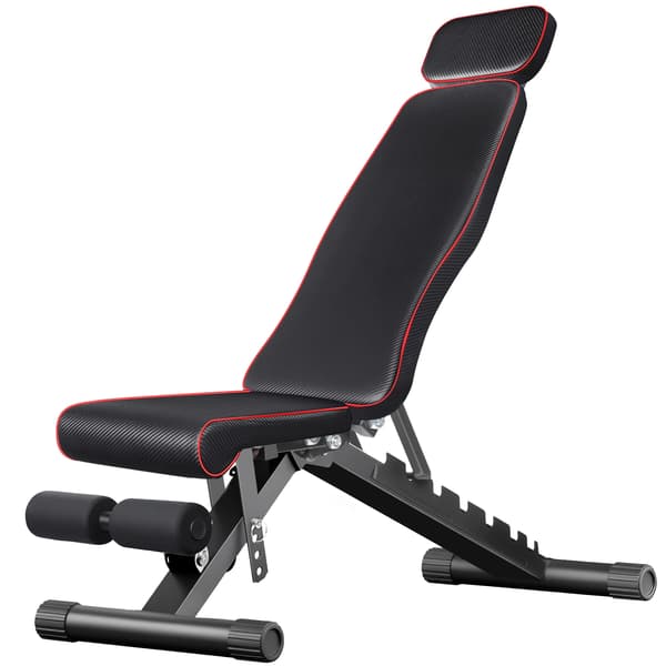 Multifunktionel Bænk, Justerbart Design, Ergonomisk Komfort,sort