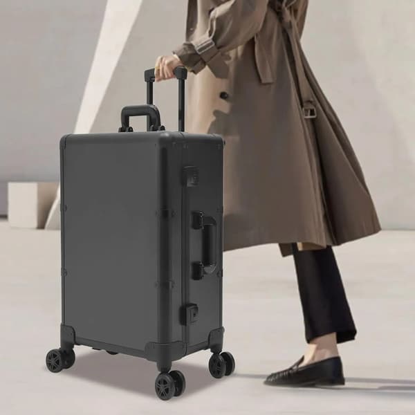 Makeup Train Case, LED Lys, Holdbar Konstruktion,sort