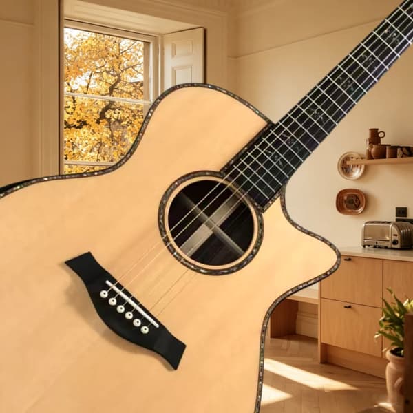 Gitarr, Rosenwood Greppbräda, Klassisk Spelstil,GUL