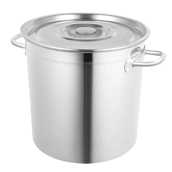 Kogepande, Rustfrit Stål, Stor Kapacitet,Lys Grå