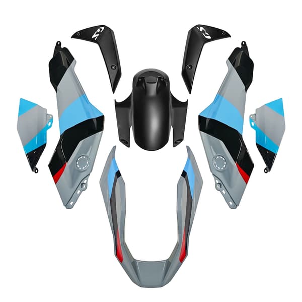 Fairing Dele Sæt, Injektionsstøbning, Tilpasset Racing Maling,010-Grå B