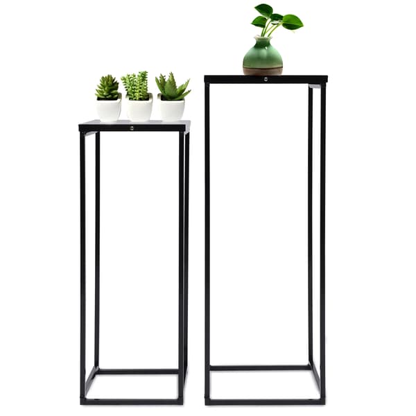 Planteholder, Moderne Design, Holdbar Metal Konstruktion,sort