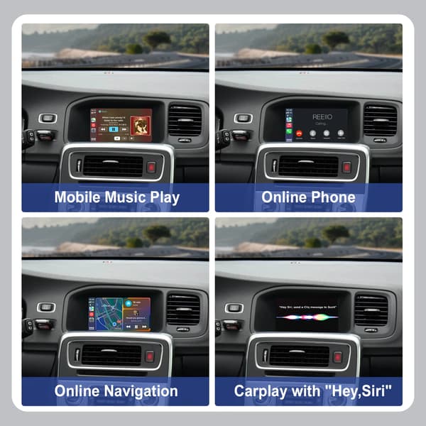 CarPlay Android Auto Modul, Kamerastøtte, Plug and Play Installation,15-19 bil