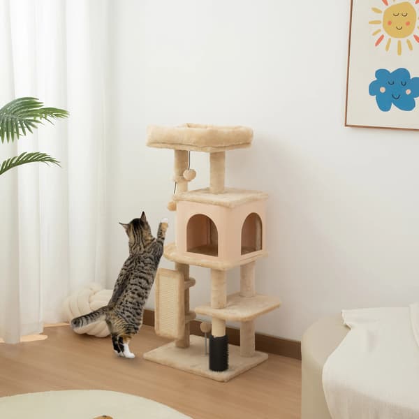 Kattetårn, Plysbed, Fire-niveau Design,HVID
