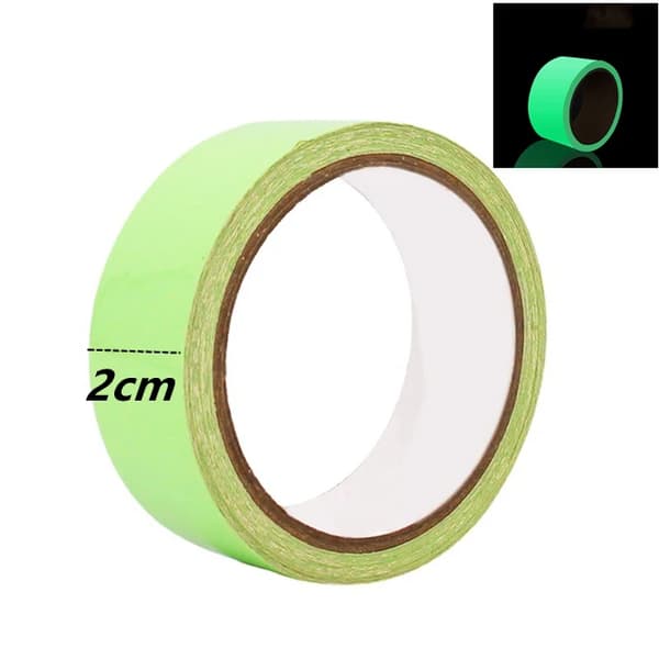 Luminös Tejp, Glöder i Mörker, Självhäftande,längd -- 3M, bredd -- 2cm