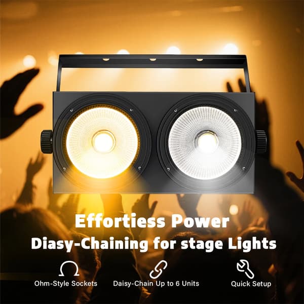 Scenbelysning, 200W, DMX-kompatibel,4PCS