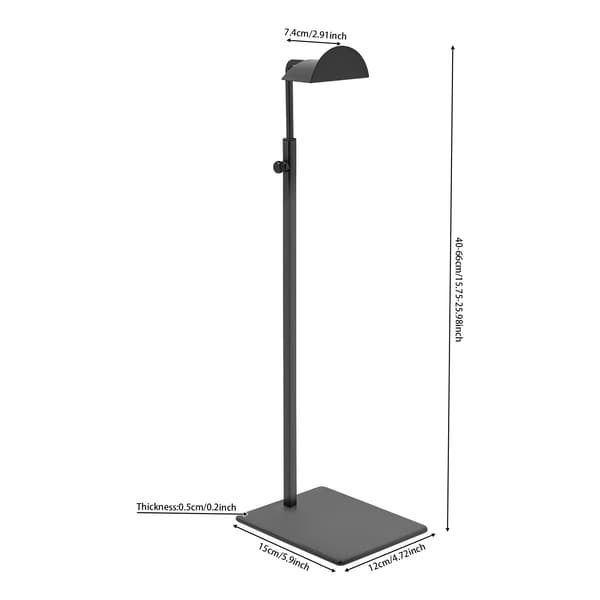 Håndtaske Stativ Holdere, Justerbar Højde, Holdbart Titanium Design,sort