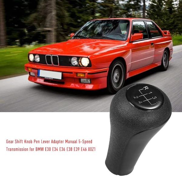 5-Trins Gear Shift Knob, Ergonomisk Design, Nem Installation,sort