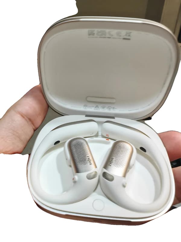 Öronkrokar, Dolby Atmos, 50 timmars speltid, Vit