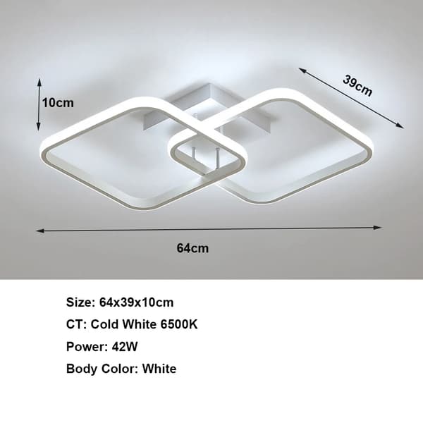 Loftlampe, Moderne Design, Energi Effektiv LED,A5302, M, Kold Hvid