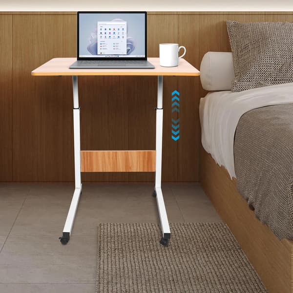 Mobil Laptopbord, Justerbar Höjd, Modern Design,VIT