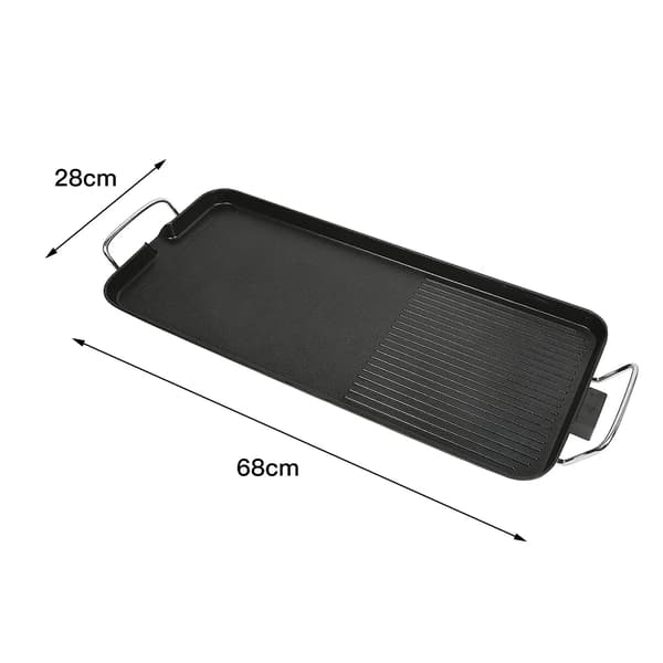 Elektrisk Plancha, Rustfrit Stål, Intelligent Temperaturkontrol,sort