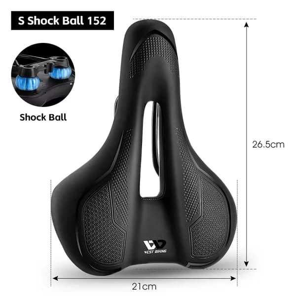 MTB Cykelsæde, Stødabsorbering, Ergonomisk Design,S Shock Bold 152