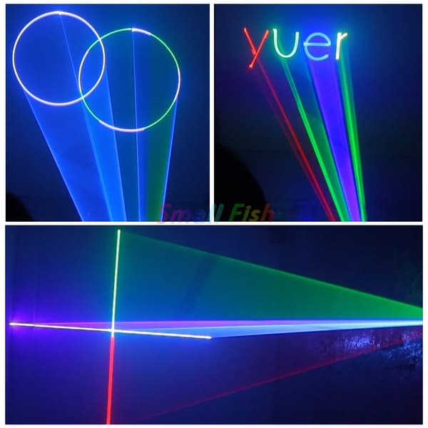 Laserljusprojektor, Appkontroll, Dynamiska DMX-effekter,EU-kontakt