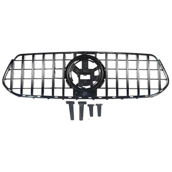 Racinggrill, högkvalitativ ABS, perfekt passform,glansig svart