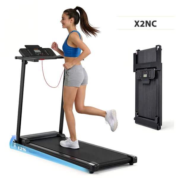 Incline Treadmill, Foldbar Design, Stødabsorberingssystem,X2NC