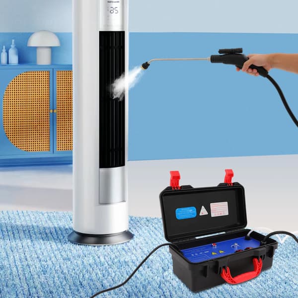 Damprenser, Højtryk, Multifunktionel Kraftig,EU, sort, 220 V