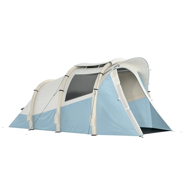 Campingtält, Två Rum, Snabb Uppställning, Blå