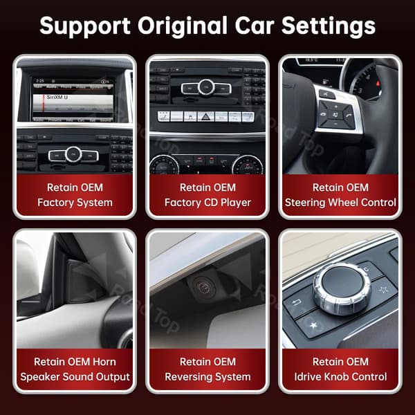 Multimedia Display Skärm, Trådlös CarPlay, Android Auto Funktioner,12.3