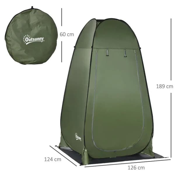 Campingduschtält, Hållbar Canvas, Lättviktsdesign,T1003-01-07784