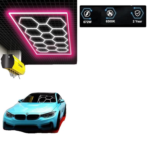 LED-lampor, justerbar ljusstyrka, enkel installation,14Hex Rosa