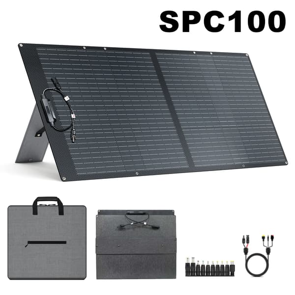 Solpanel, Bærbart Design, Høj Effektivitet,ETFE SPC100 100W