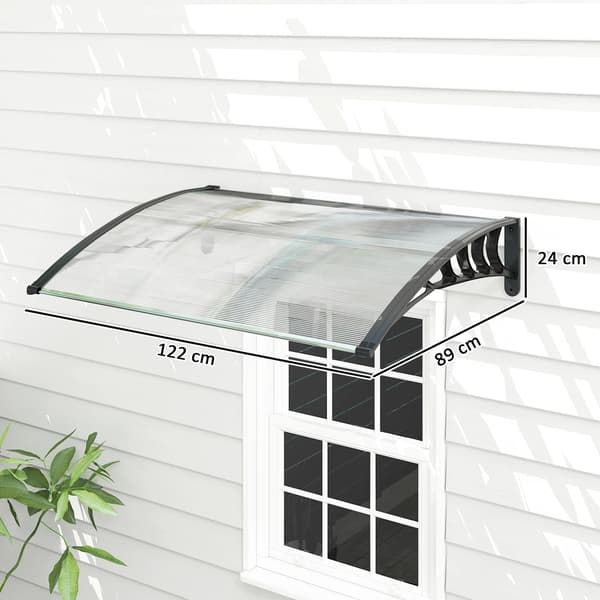Markise, Polycarbonatmateriale, UV-beskyttelse,hær grøn
