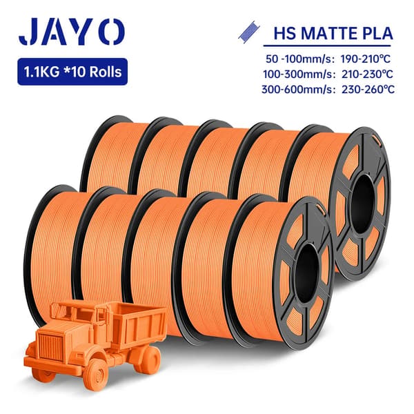 3D-printer filament, høj hastighed, mat finish,PLACS Solrig Orange
